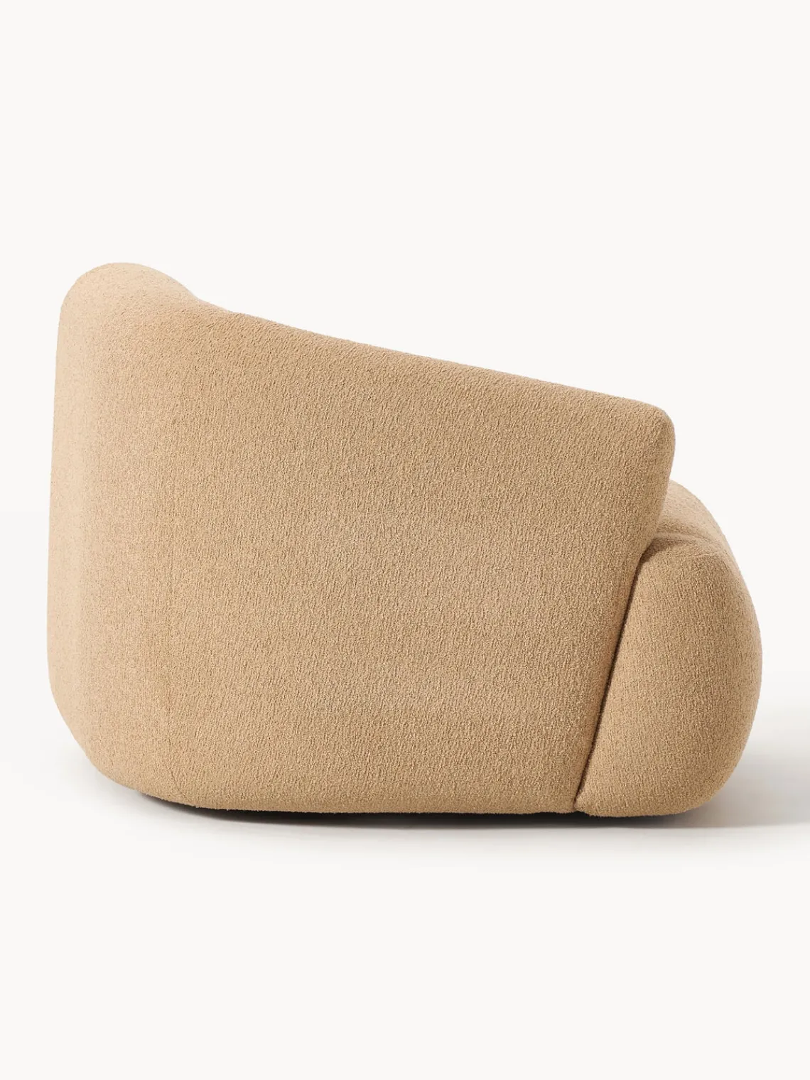 Sofás>Westwing Collection Módulo de esquina en tejido bouclé Sofia Bouclé beige