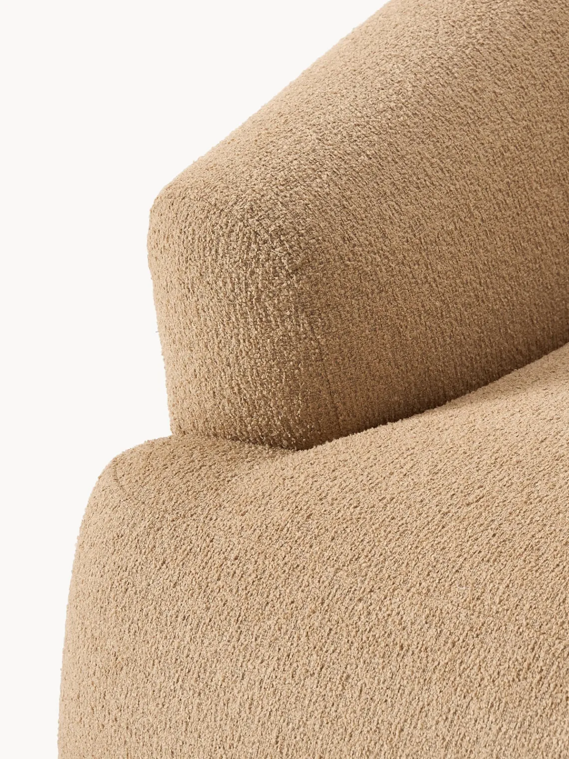 Sofás>Westwing Collection Módulo de esquina en tejido bouclé Sofia Bouclé beige