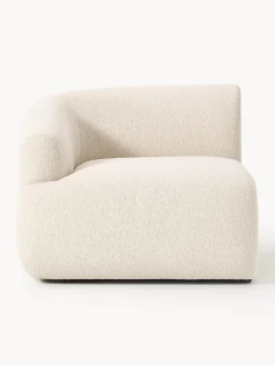 Sofás>Westwing Collection Módulo de esquina en tejido bouclé Sofia Bouclé beige claro
