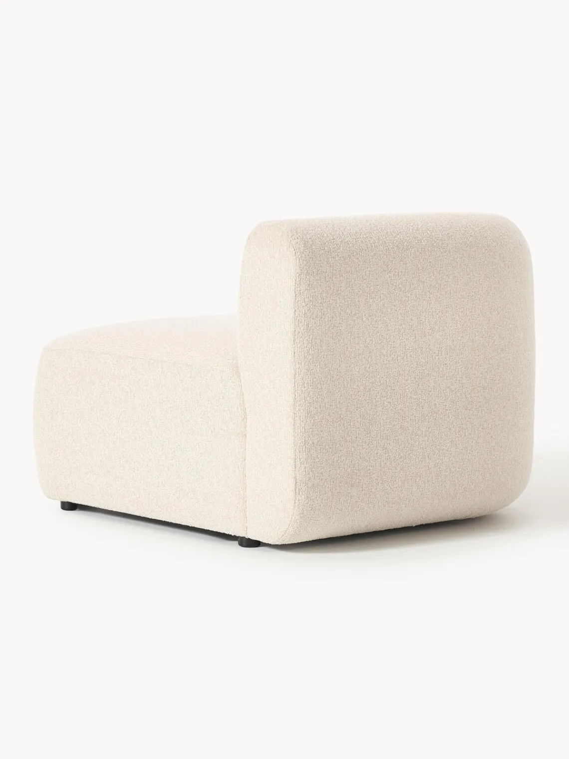 Sofás>Westwing Collection Módulo de esquina en tejido bouclé Sofia Bouclé beige claro