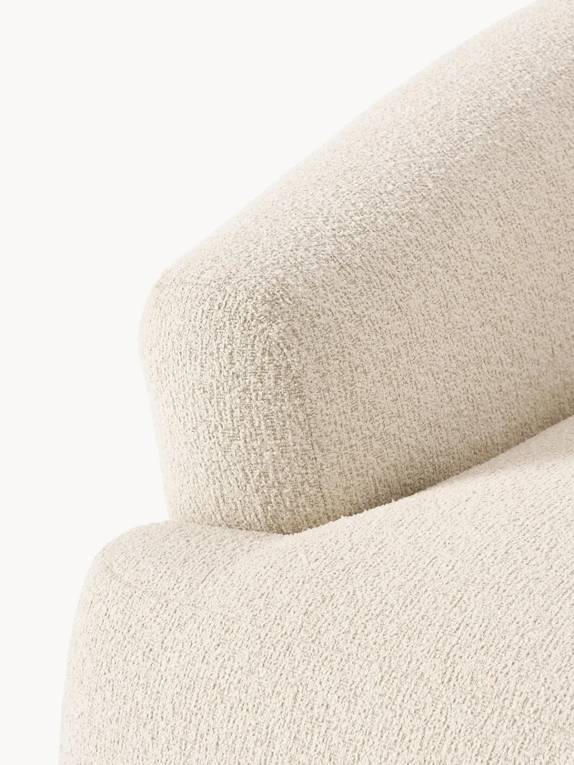 Sofás>Westwing Collection Módulo de esquina en tejido bouclé Sofia Bouclé beige claro