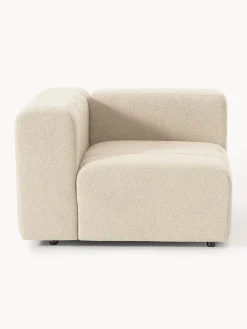 Sofás>Westwing Collection Módulo de esquina en tejido bouclé Lena Bouclé beige