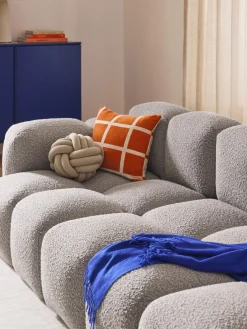 Sofás>Westwing Collection Módulo de esquina en tejido bouclé Tayla Bouclé taupe