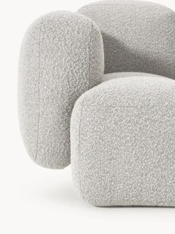 Sofás></noscript>Westwing Collection Módulo de esquina en tejido bouclé Tayla Bouclé taupe