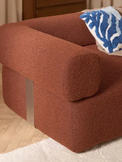 Online Módulo de esquina en tejido bouclé Anton Sofás