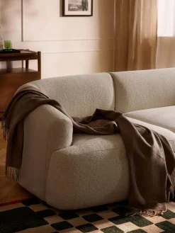 New Módulo de esquina en tejido bouclé Sofia Sofás