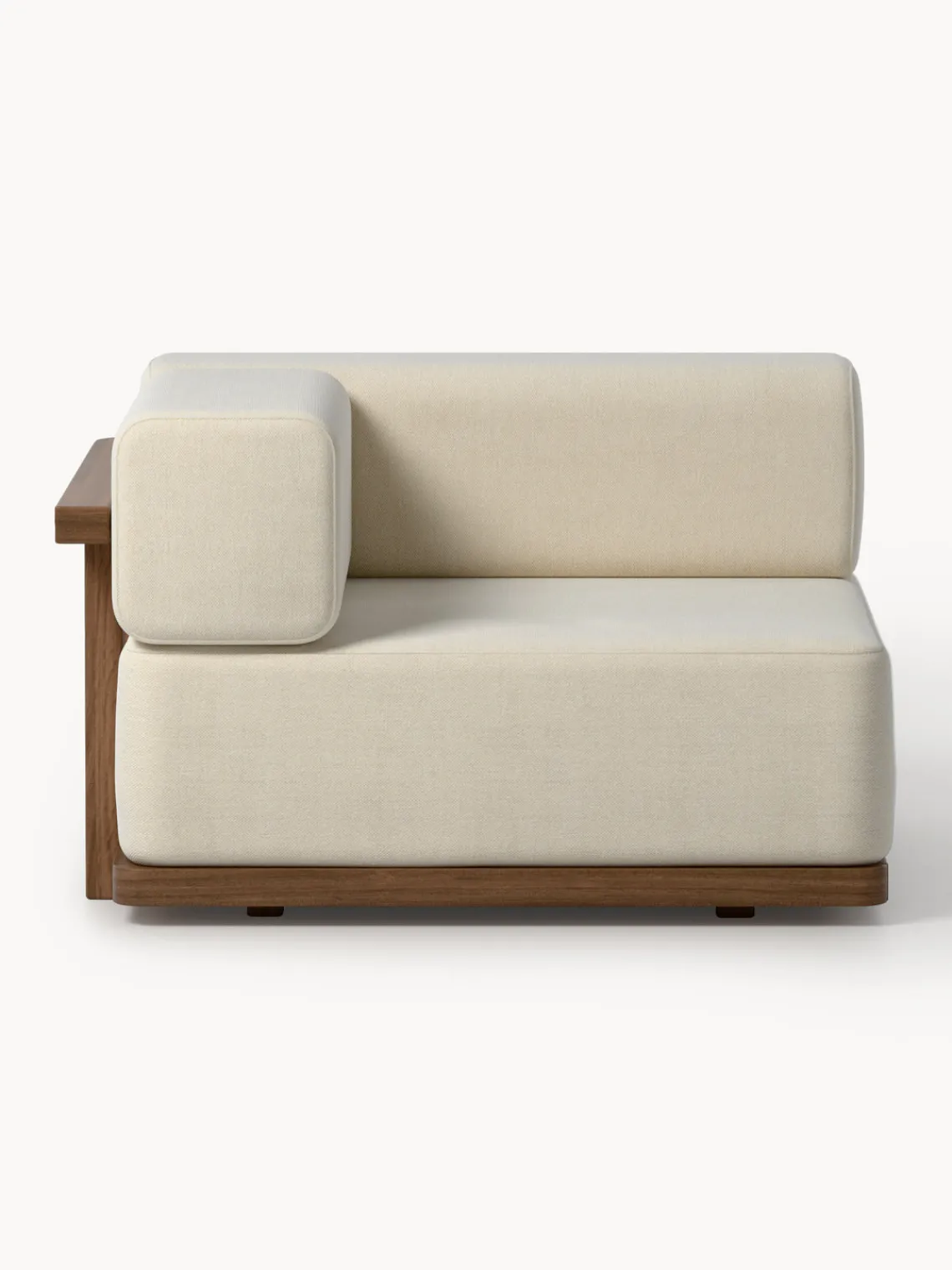 Sofás De Exterior|Sofás De Exterior>Westwing Collection Módulo de esquina para exterior de madera de acacia Matheus