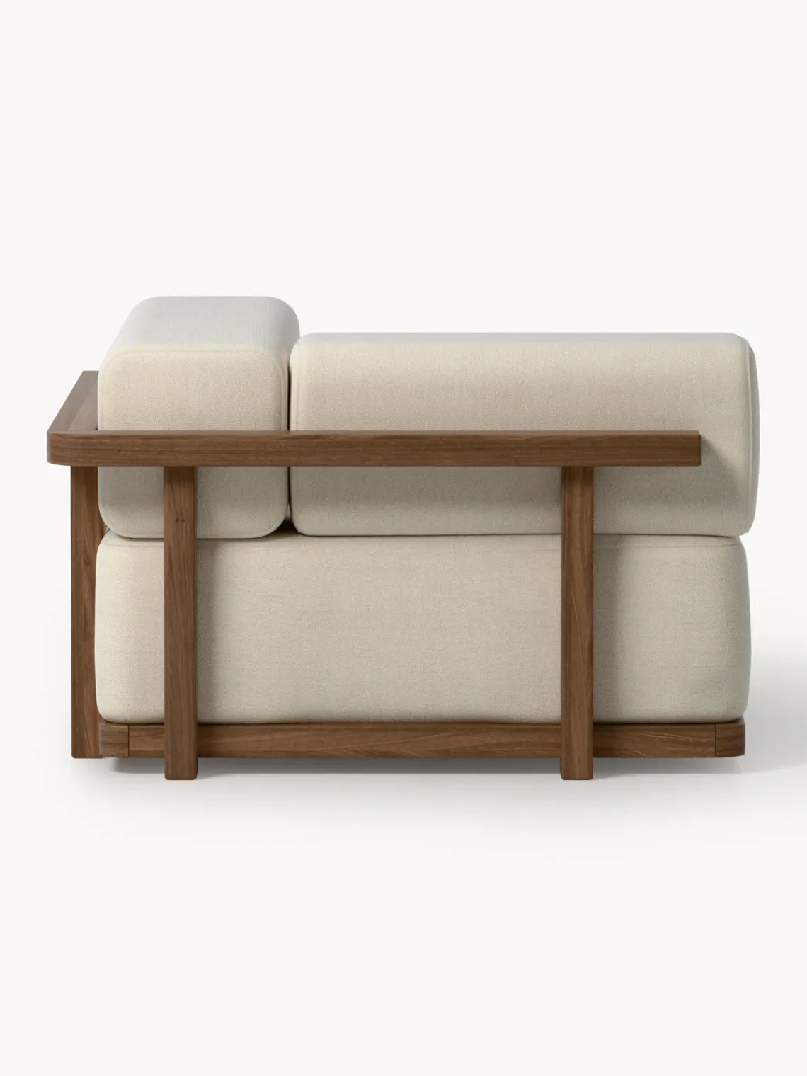 Sofás De Exterior|Sofás De Exterior>Westwing Collection Módulo de esquina para exterior de madera de acacia Matheus