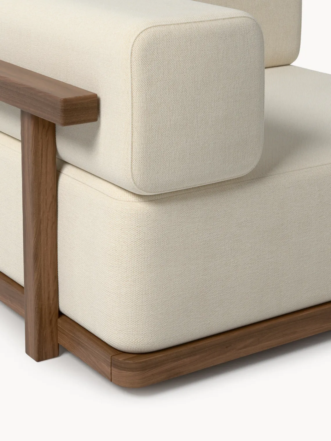 Sofás De Exterior|Sofás De Exterior>Westwing Collection Módulo de esquina para exterior de madera de acacia Matheus