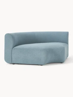 Módulo de esquina redondo en tejido bouclé Sofia Sofás