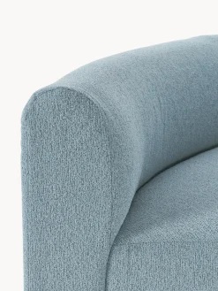 Módulo de esquina redondo en tejido bouclé Sofia Sofás