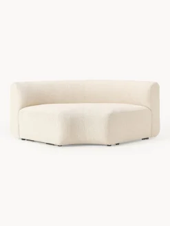 Online Módulo de esquina redondo en tejido bouclé Sofia Sofás