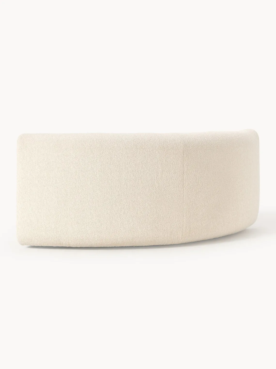 Online Módulo de esquina redondo en tejido bouclé Sofia Sofás