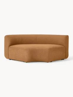 Módulo de esquina redondo en tejido bouclé Sofia Sofás