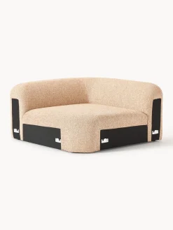 Best Módulo de esquina redondo en tejido bouclé Wolke Sofás