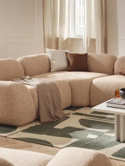Best Módulo de esquina redondo en tejido bouclé Wolke Sofás