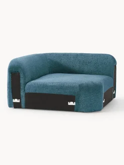 Discount Módulo de esquina redondo de borreguillo bouclé Wolke Sofás