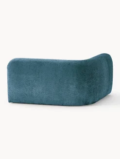 Discount Módulo de esquina redondo de borreguillo bouclé Wolke Sofás