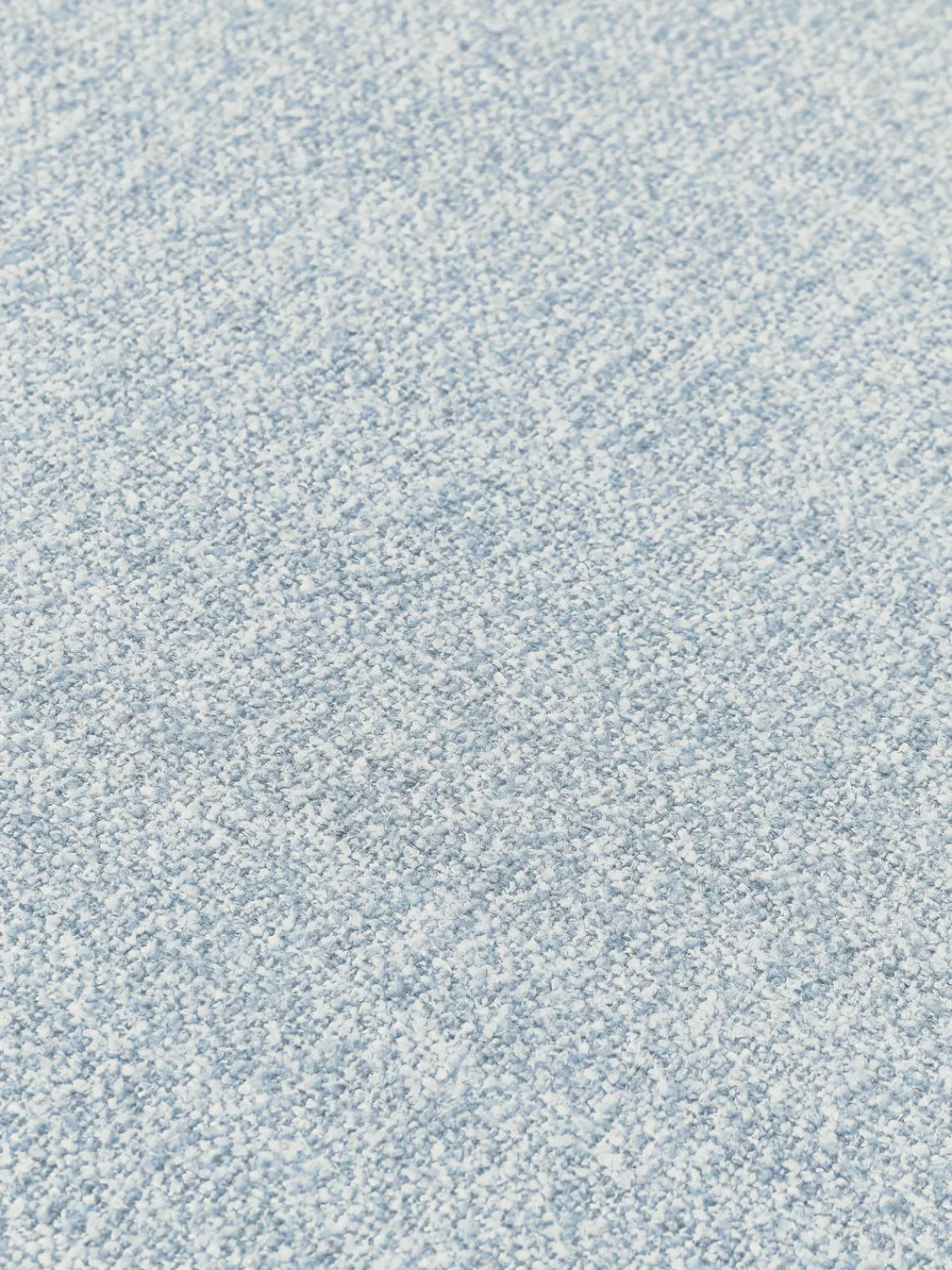 Sofás>Westwing Collection Módulo de esquina redondo en tejido bouclé Wolke Bouclé azul claro