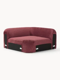 Best Módulo de esquina redondo de borreguillo bouclé Wolke Sofás