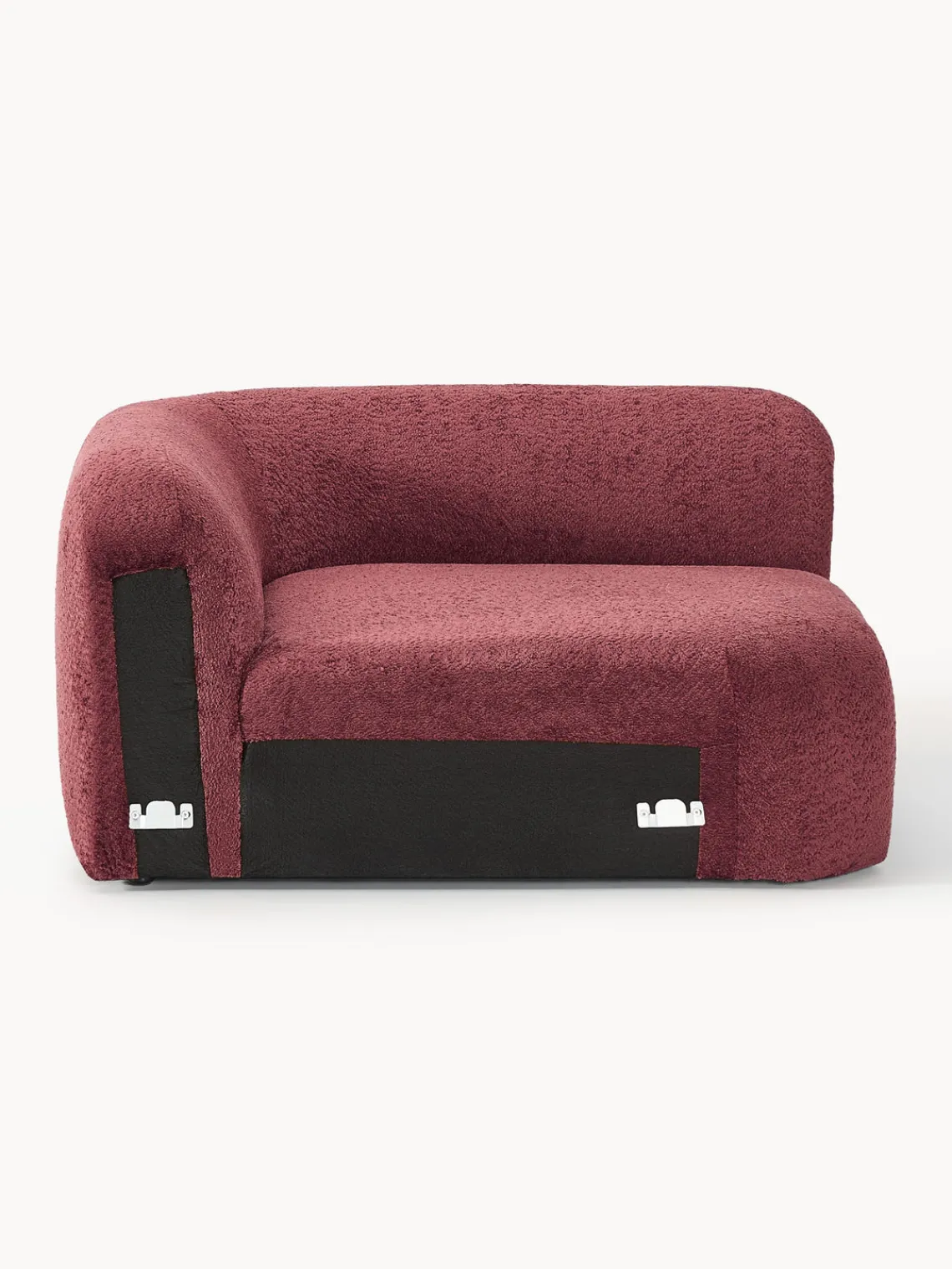 Best Módulo de esquina redondo de borreguillo bouclé Wolke Sofás