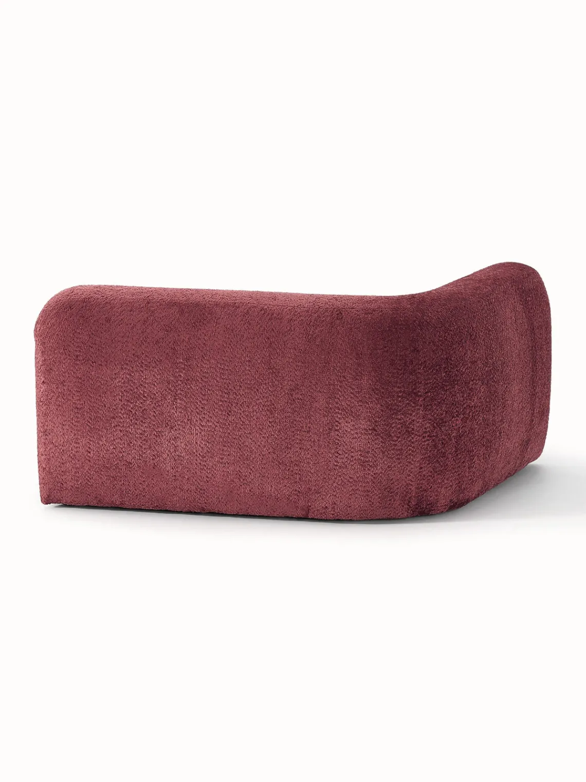 Best Módulo de esquina redondo de borreguillo bouclé Wolke Sofás