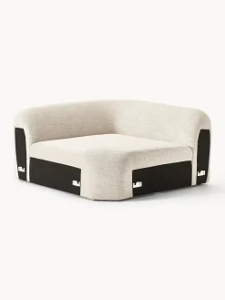 Clearance Módulo de esquina redondo en tejido bouclé Wolke Sofás