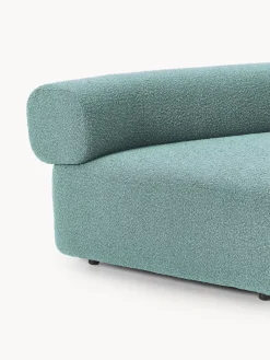 Hot Módulo de esquina redondo en tejido bouclé Anton Sofás