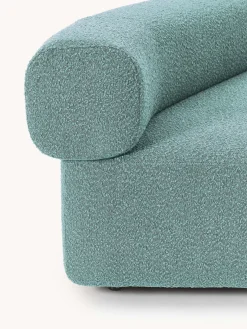 Hot Módulo de esquina redondo en tejido bouclé Anton Sofás