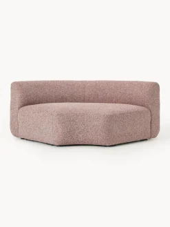 Hot Módulo de esquina redondo en tejido bouclé Sofia Sofás