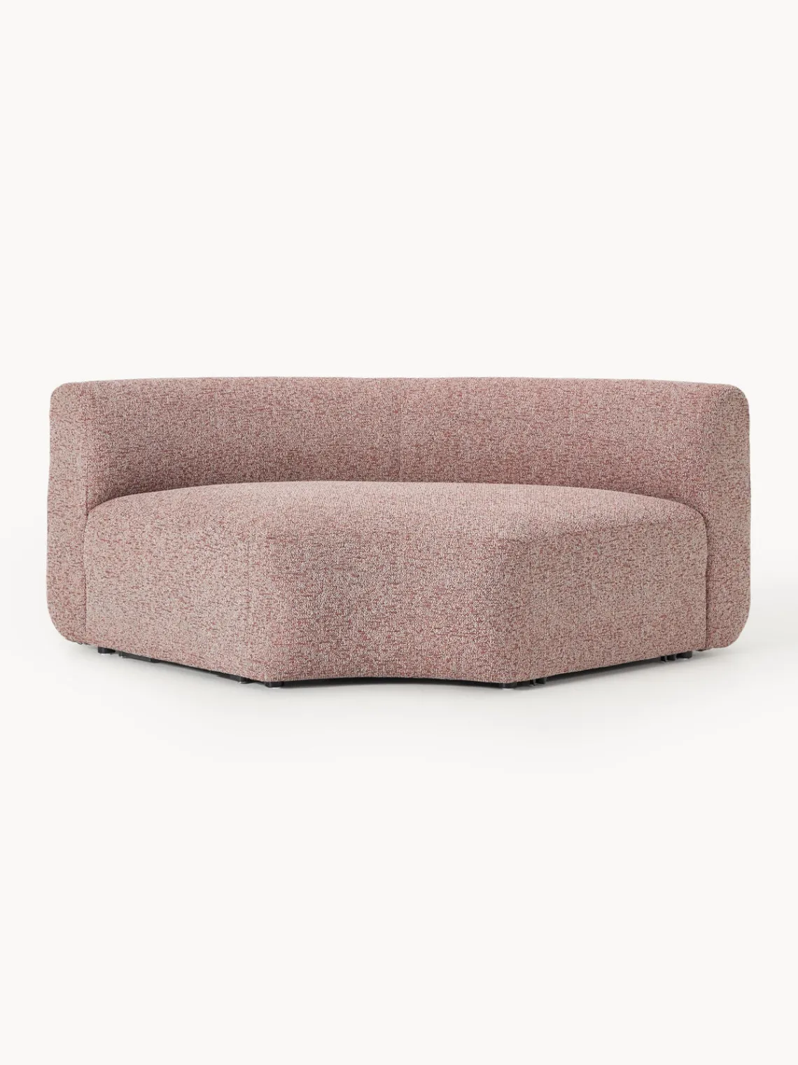 Hot Módulo de esquina redondo en tejido bouclé Sofia Sofás
