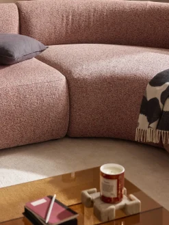 Hot Módulo de esquina redondo en tejido bouclé Sofia Sofás