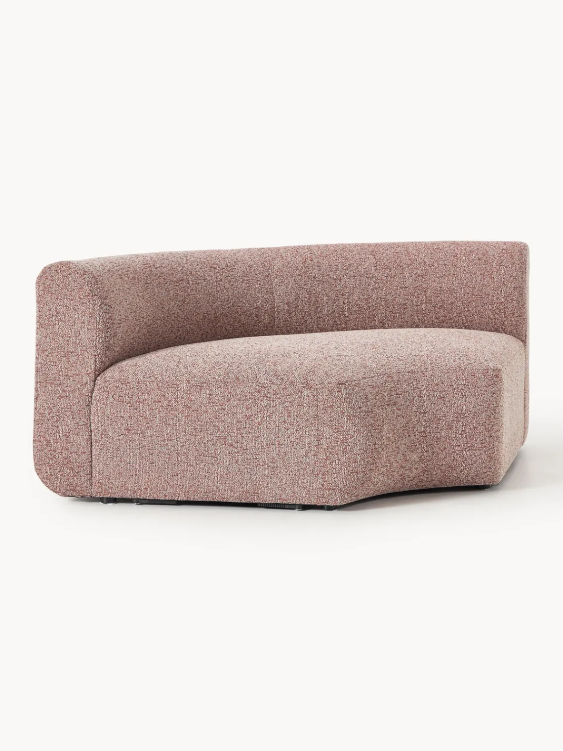 Hot Módulo de esquina redondo en tejido bouclé Sofia Sofás