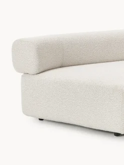 Módulo de esquina redondo en tejido bouclé Anton Sofás