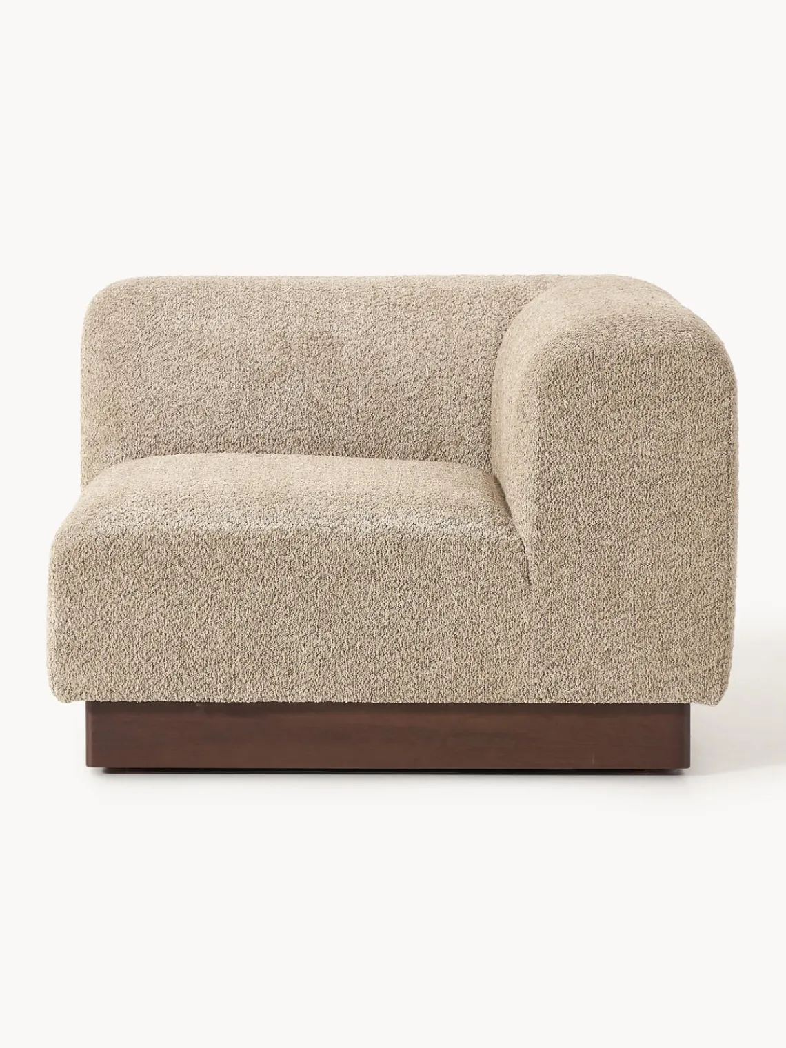 Módulo de esquina sofá de borreguillo bouclé Natalie Sofás