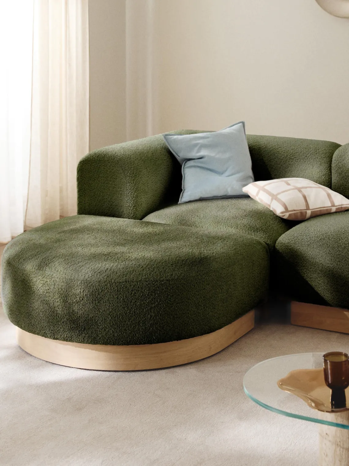 Best Módulo de esquina sofá de borreguillo bouclé Natalie Sofás