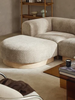 Online Módulo de esquina sofá de borreguillo bouclé Natalie Sofás