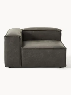 Sofás>Westwing Collection Módulo de esquina sofá de cuero reciclado Lennon Cuero taupe