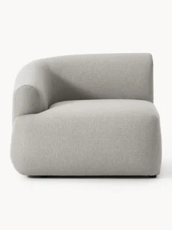 Sofás>Westwing Collection Módulo de esquina Sofia Tejido grueso gris