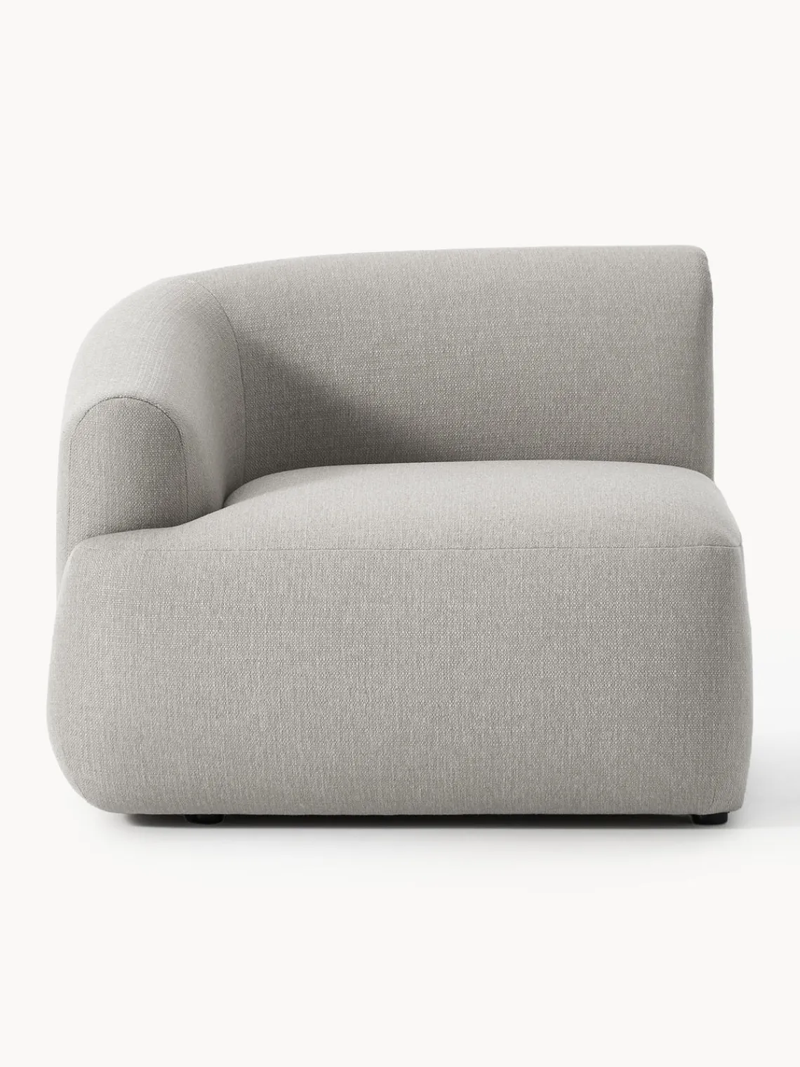 Sofás>Westwing Collection Módulo de esquina Sofia Tejido grueso gris