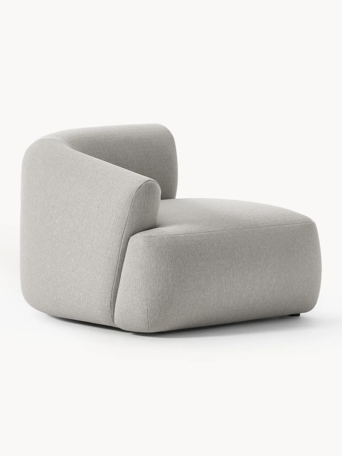 Sofás>Westwing Collection Módulo de esquina Sofia Tejido grueso gris