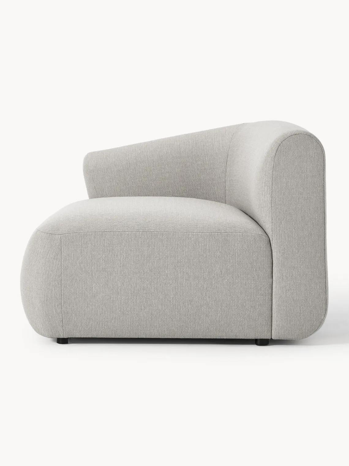 Sofás>Westwing Collection Módulo de esquina Sofia Tejido grueso gris