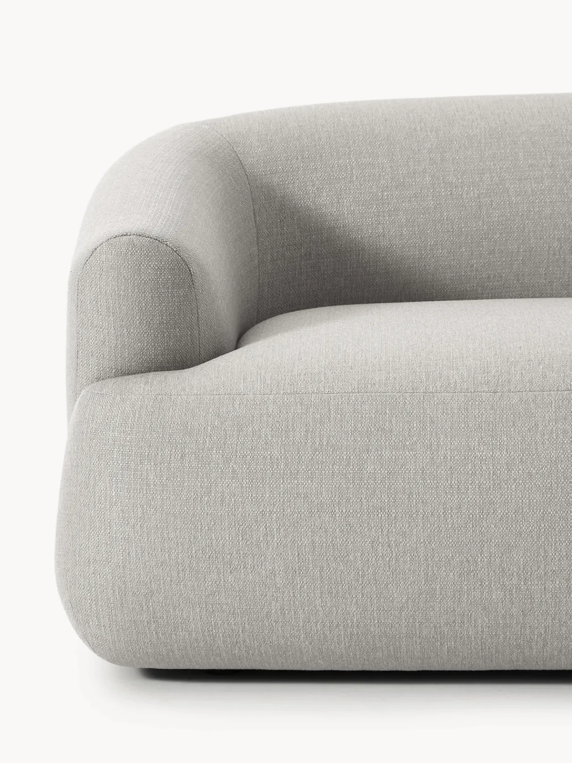 Sofás>Westwing Collection Módulo de esquina Sofia Tejido grueso gris