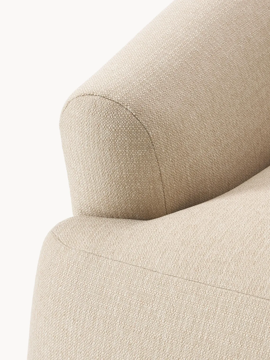 Sofás>Westwing Collection Módulo de esquina Sofia Tejido grueso beige claro