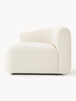 Sofás></noscript>Westwing Collection Módulo de esquina Sofia Tejido grueso blanco crema