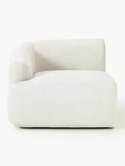 Sofás>Westwing Collection Módulo de esquina Sofia Terciopelo blanco Off White