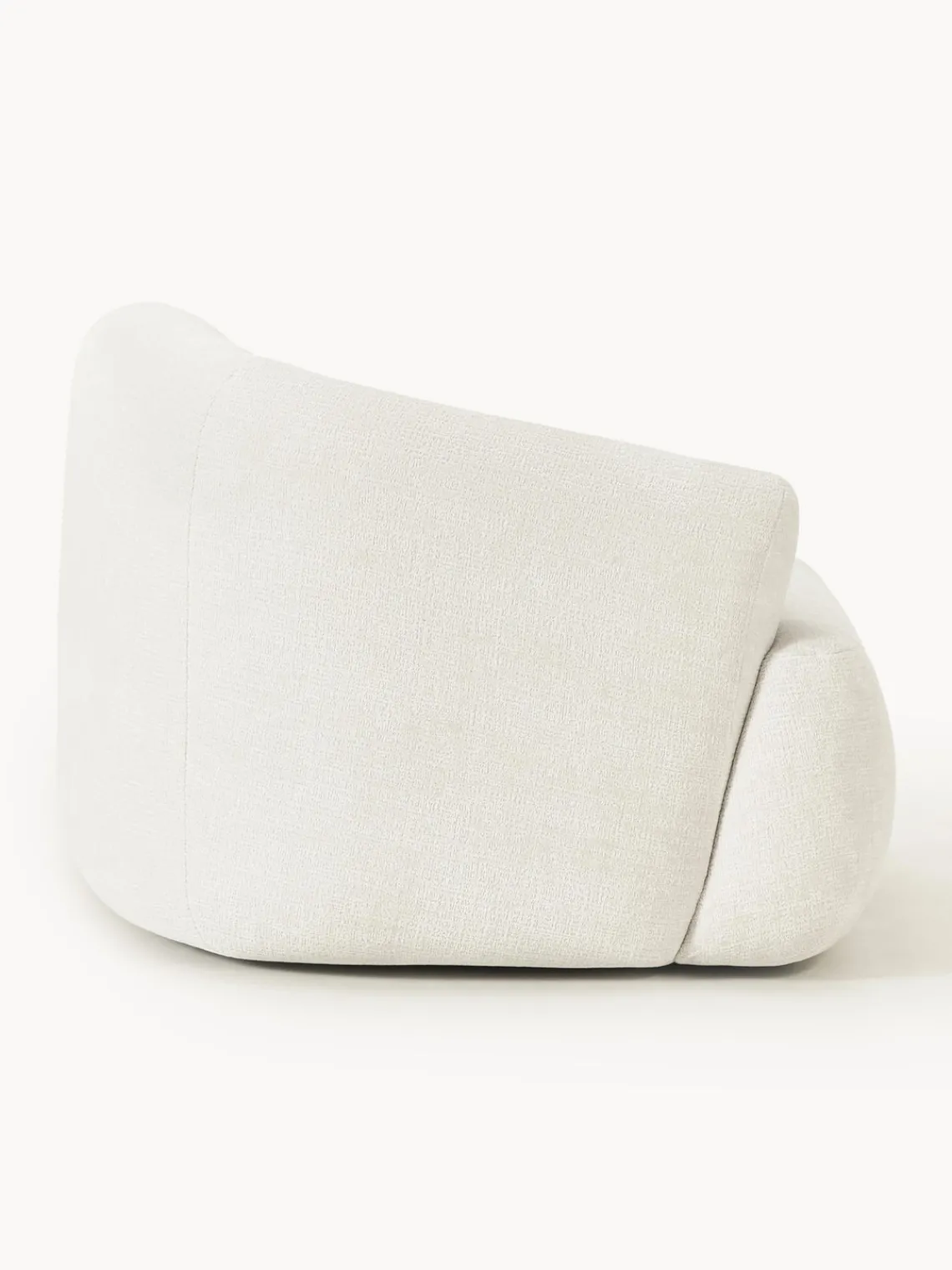 Sofás>Westwing Collection Módulo de esquina Sofia Terciopelo blanco Off White