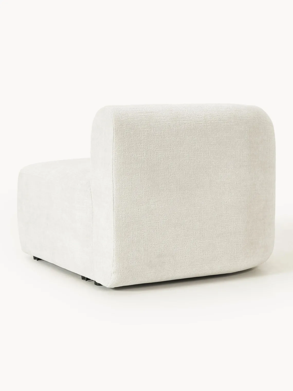 Sofás>Westwing Collection Módulo de esquina Sofia Terciopelo blanco Off White