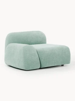 Sofás></noscript>Westwing Collection Módulo de esquina Wolke Tejido verde menta, aterciopelado