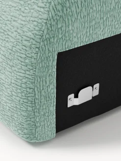 Sofás></noscript>Westwing Collection Módulo de esquina Wolke Tejido verde menta, aterciopelado